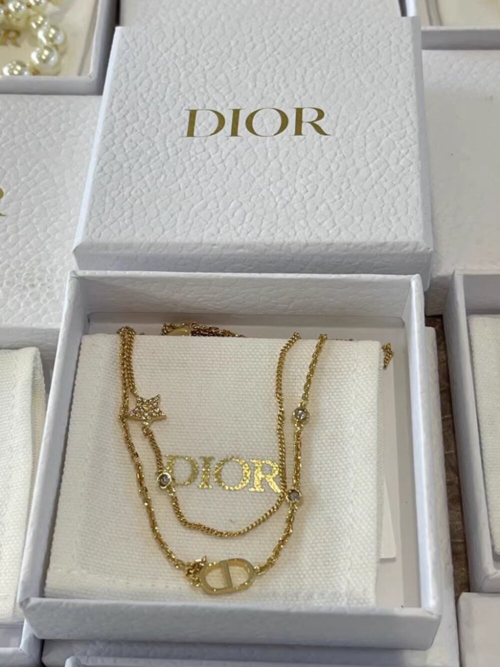 Dior double-layer necklace
